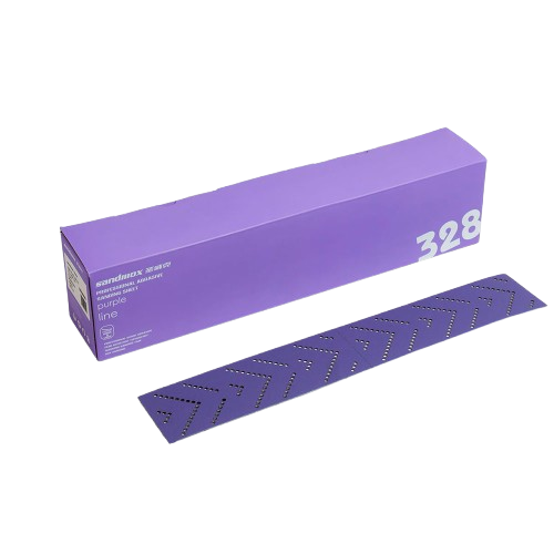 Шлиф полоска 70мм х 420мм zircon 328 Purple film line