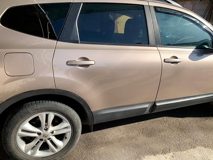 Восстановление двери после дтп, Ниссан, окончание работы